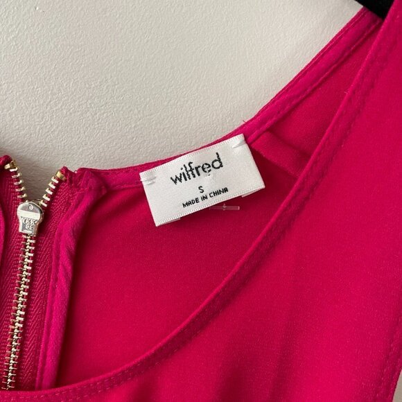 Aritzia Wilfred Sevres Tank Top Sleeveless Zip-Back Closure Casual Red PinkSmall - Picture 5 of 7